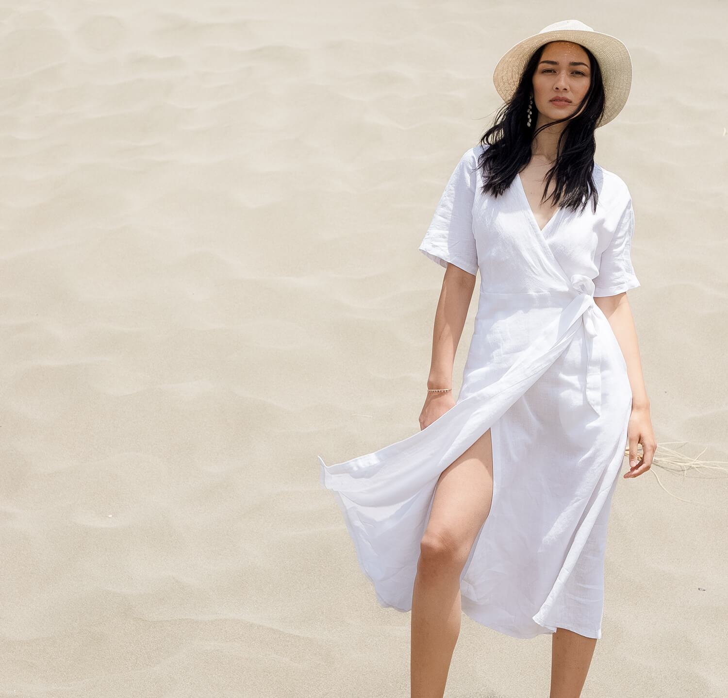 The Easy Wrap Dress - Rough Linen